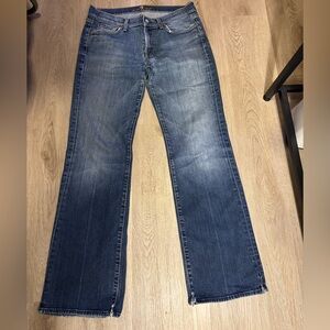 7 For All Mankind A Pocket Jeans Mens 34x30 Blue Bootcut Made In Mexico Denim